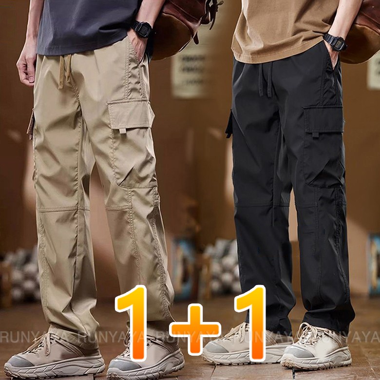 1+1 남성 등산복 바지 일상복 작업복 트레이닝팬츠 카고바지  봄 여름 가을 간절기 긴바지 D99U 22,500원