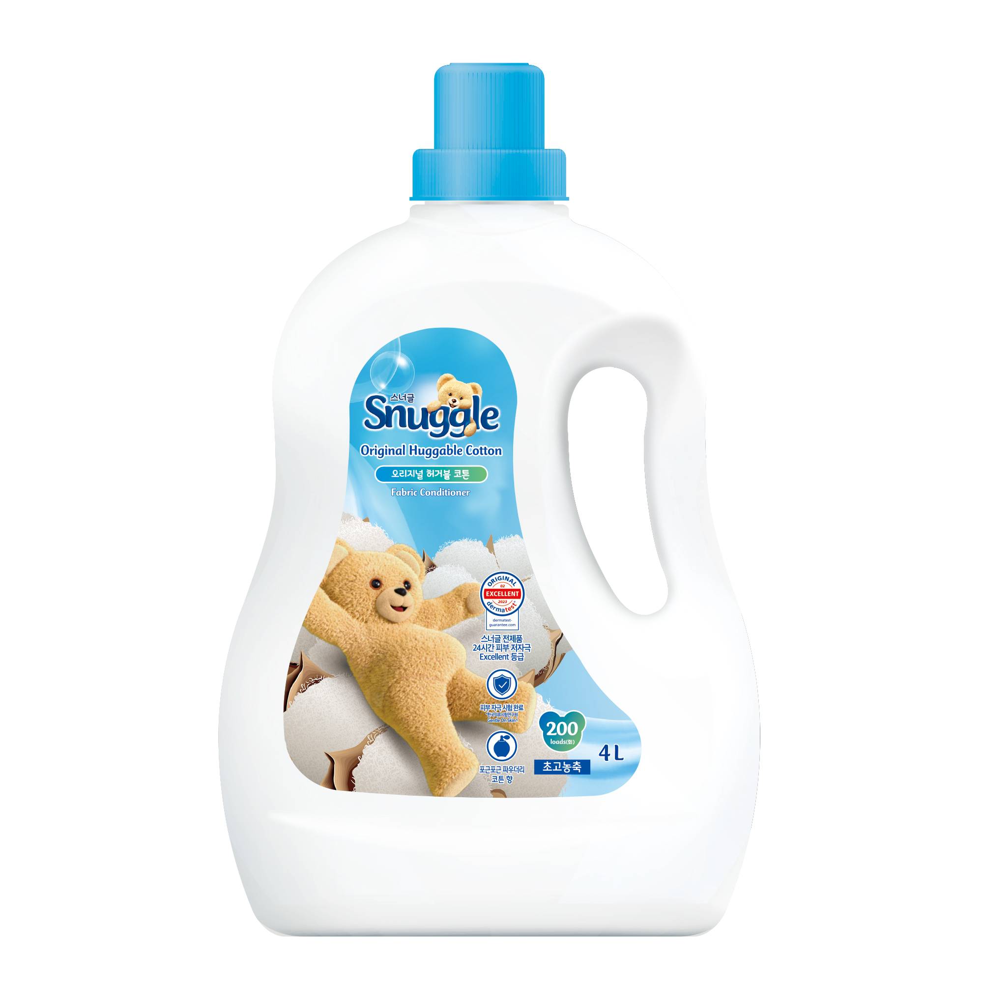 스너글 초고농축 섬유유연제 오리지널 허거블 코튼 본품, 4L, 1개입, 1개 16,540원