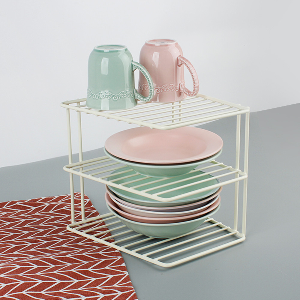 레벤호프 스틸 3단 사각코너 받침대 / 다용도 주방 그릇거치대 22,900원