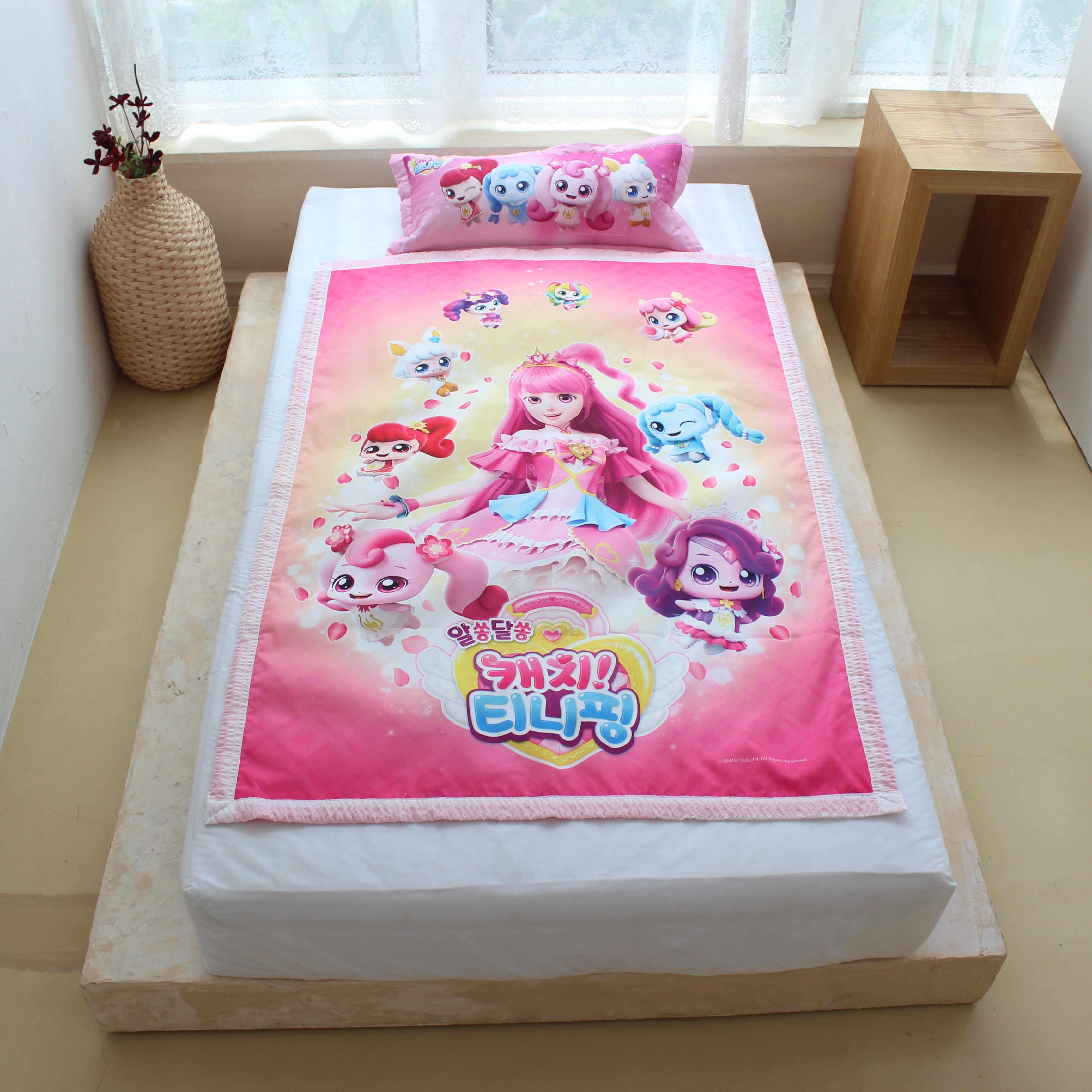 코알라컴퍼니 알쏭달쏭 캐치티니핑 국내생산 시어서커 여름 낮잠이불세트 친환경 항균 베개 솜포함 64,900원