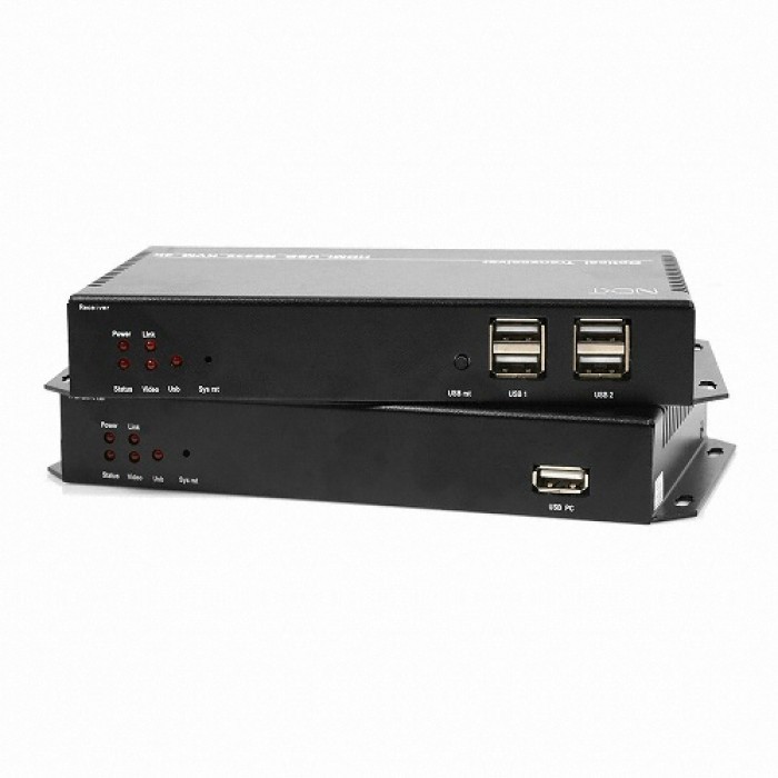 이지넷 HDMI 광 리피터 송수신기 세트 NEXT-1028HFC-KVM [오디오지원/최대20km/싱글모드], 단일상품, 1개 432,000원