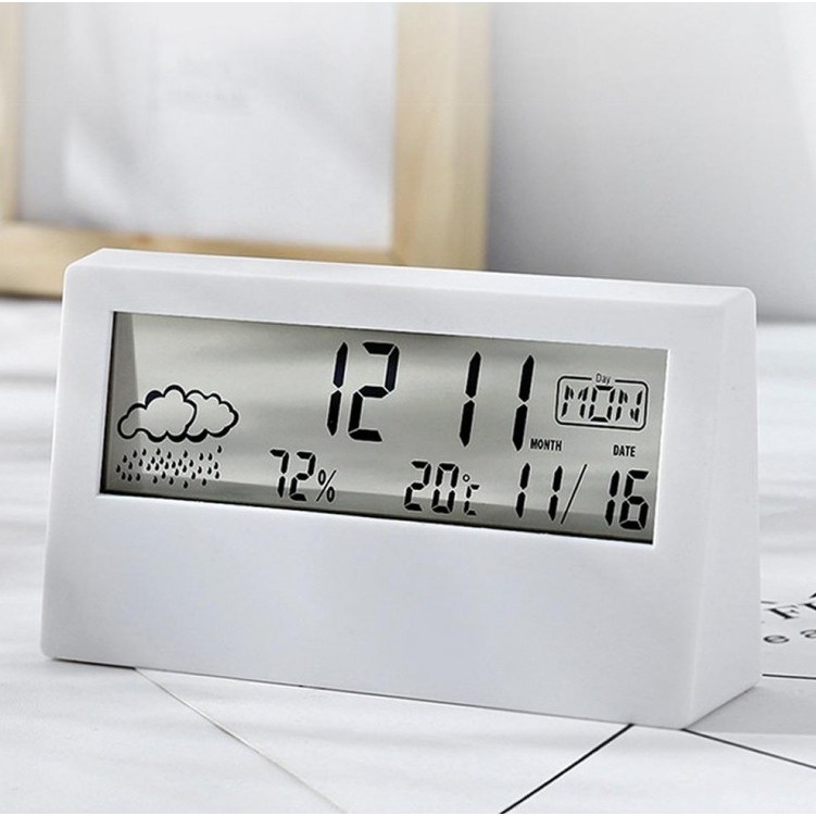 벨로나 온도습도계 알람 시계, 화이트, 1개 24,700원