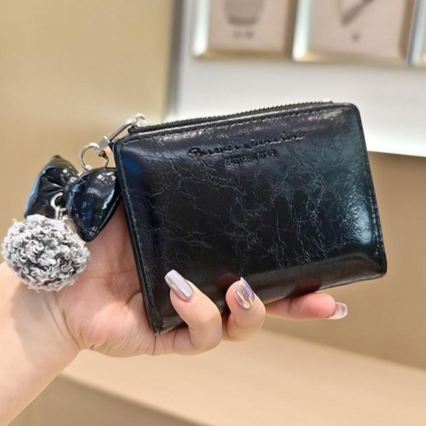 [키링세트] 샤샤벨 리본폼폼 반지갑 여성 학생 카드지갑 초등 여아 지갑 13,890원