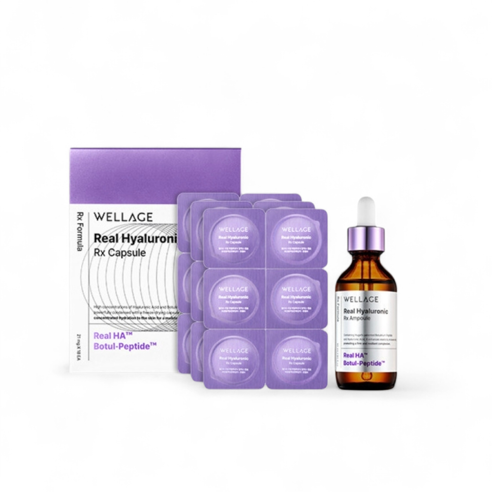 웰라쥬 리얼 히알루로닉 캡슐 앰플 시즌4 캡슐 1BOX (18pcs)+ 펩타이드 앰플 55ml, 1개, 55ml 69,000원