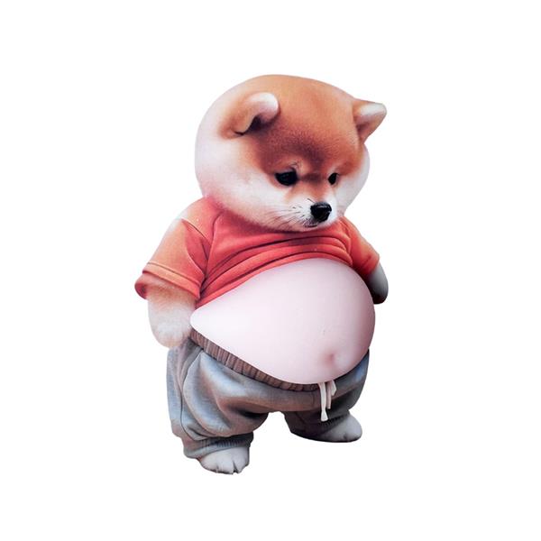 귀여운 배불뚝이 배나온 시바견 뱃살 강아지 실리콘 말랑이 벽지 충돌 문콕 방지 캐릭터 스티커 자동차 차콕 도어 가드 범퍼 패드 3,400원