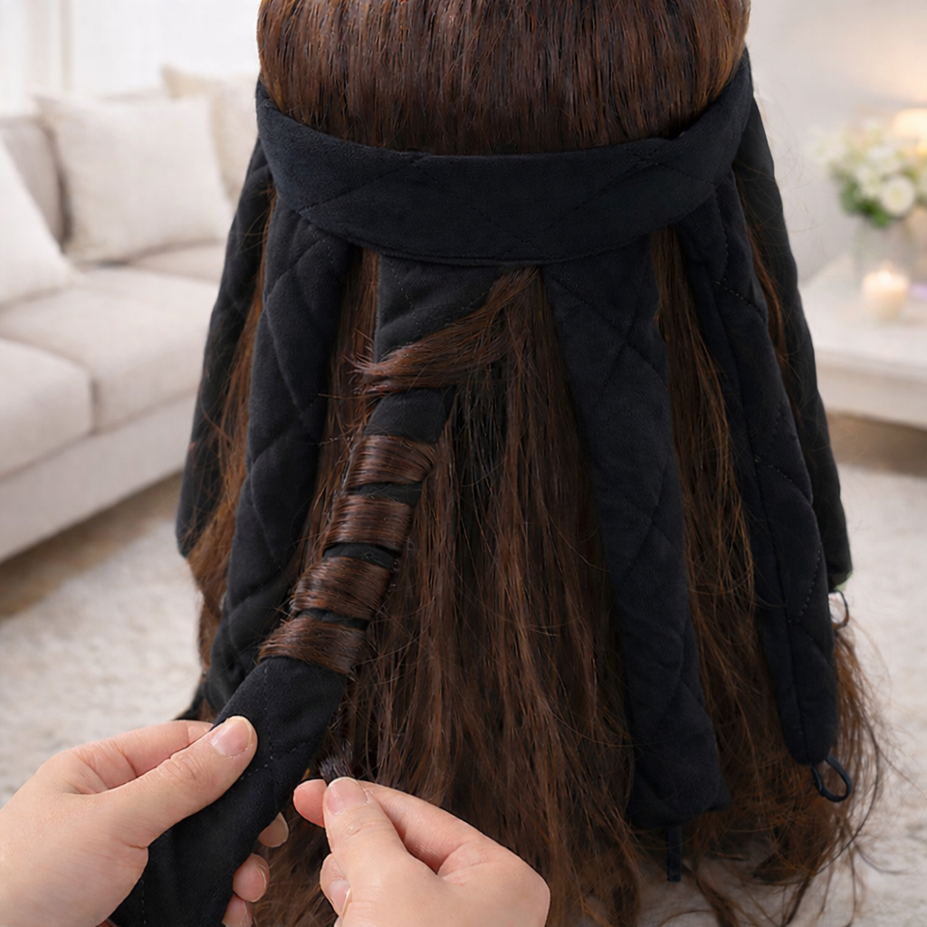 셀프 수면 헤어롤 컬링롤, 1개, 블랙 9,800원