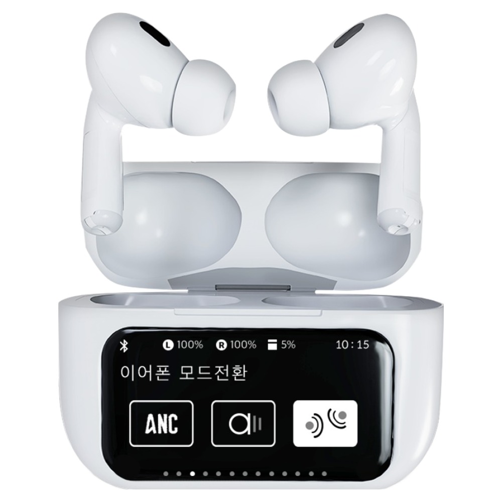 바우아토 노이즈 캔슬링 터치 디스플레이 5.4 커널형 블루투스 이어폰, BAUATO ANC-03, 화이트 27,720원