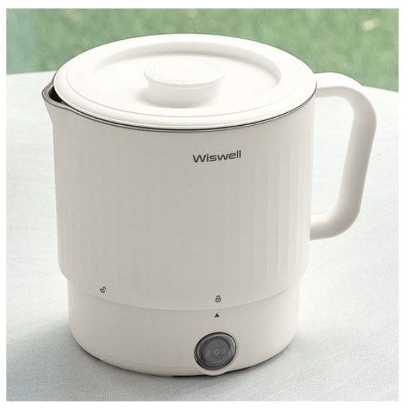 위즈웰 올스테인리스 여행 휴대용 접이식 전기포트 84,800원