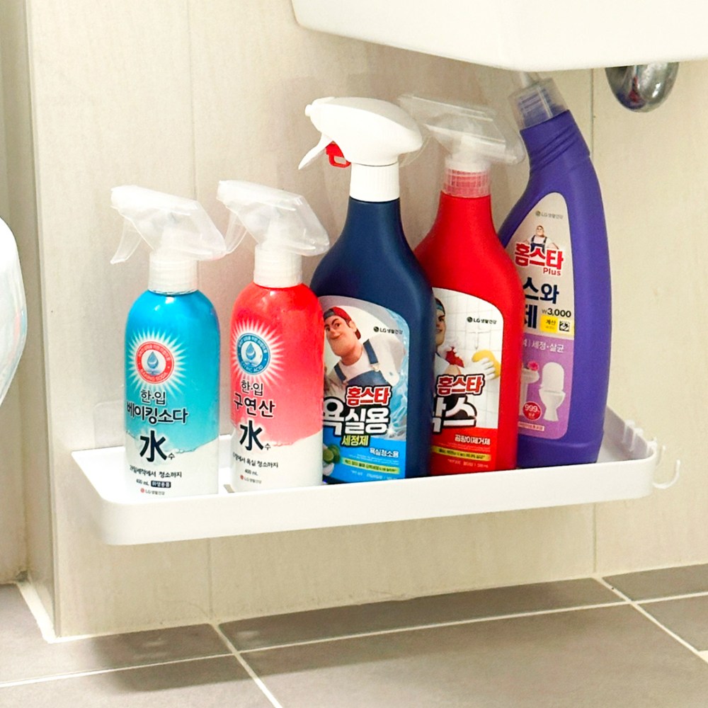 위벨라 공간절약 무타공 틈새 욕실선반 11,800원