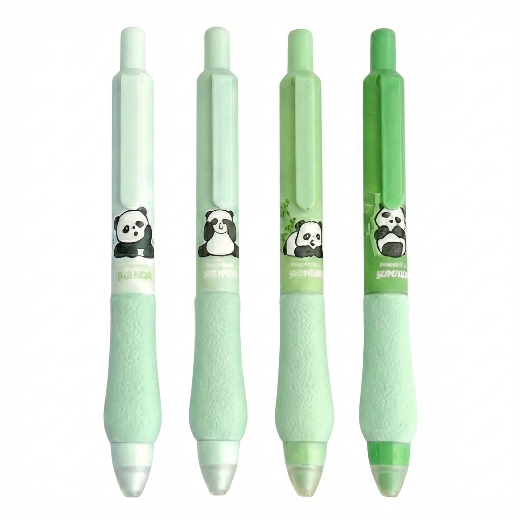 노이리 지워지는 캐릭터 볼펜 흑색, 0.5mm, 1세트, 행운 판다 4,700원