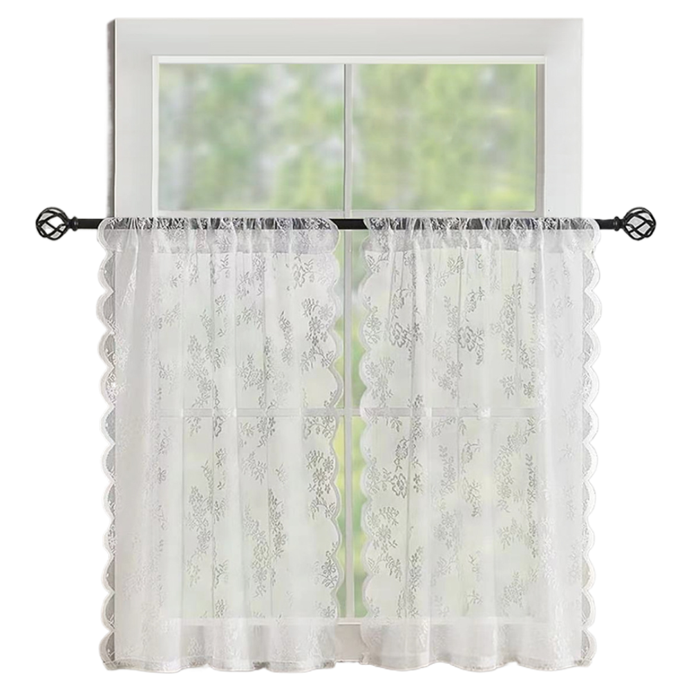 소요상회 레이스 거즈 세미 플라워 가림막 커튼 8,820원