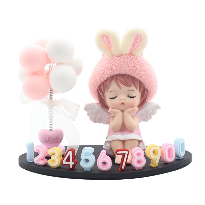 통통몰 천사인형 주차번호판 차량용 인테이어 11,500원