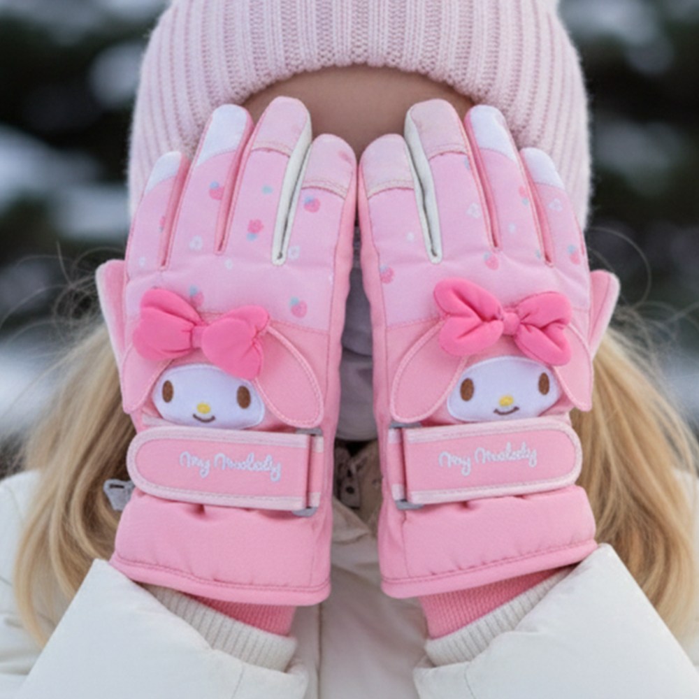 산리오 마이멜로디 아동스키장갑 어린이 초등 키즈 방한 눈썰매 스노우보드 생활방수 겨울 패딩 두꺼운 따뜻한 겨울용 손가락 장갑 크리스마스선물 16,900원