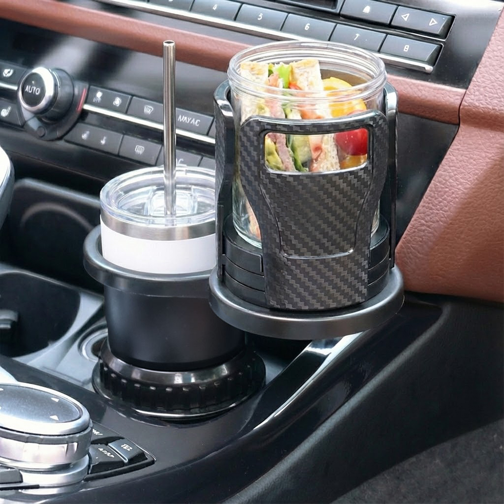 르메이어 차량용 멀티 수납 듀얼 확장형 컵홀더, 1개, 블랙 13,290원