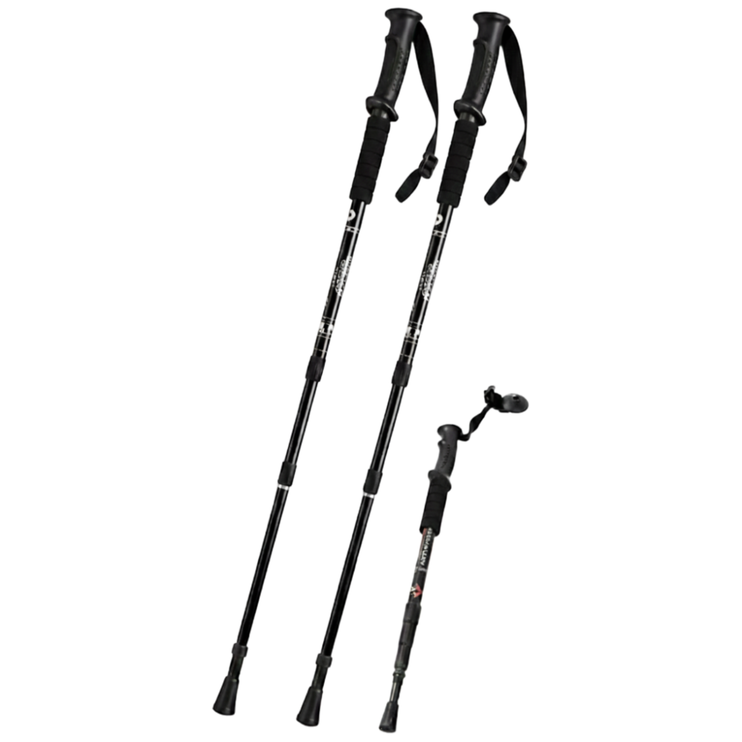 킹군마켓 4단 초경량 듀랄루민 합금 등산스틱, 1개, 블루 1+1 16,900원