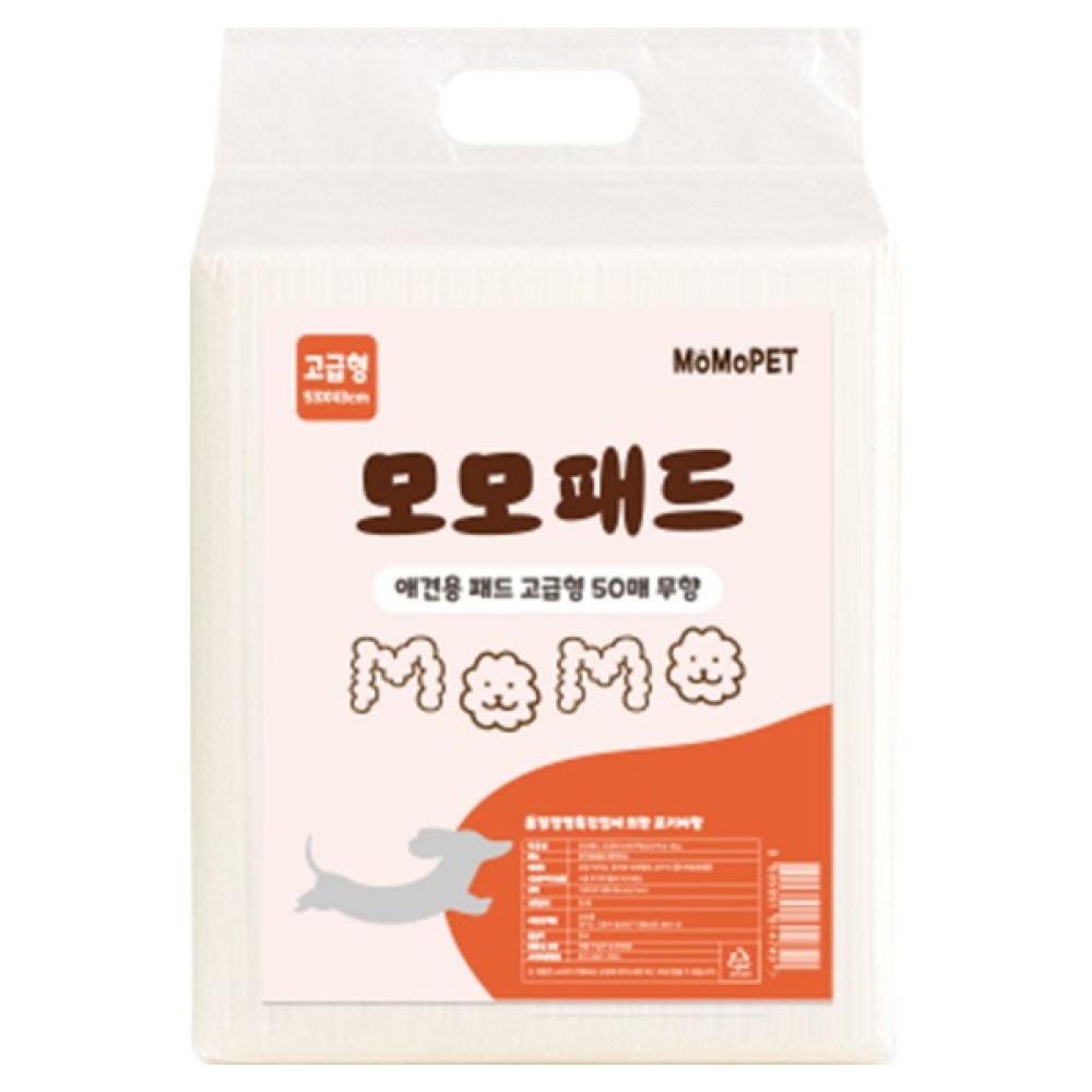 모모 강아지 고급형 배변패드 무향, 1개, 50개입 7,100원