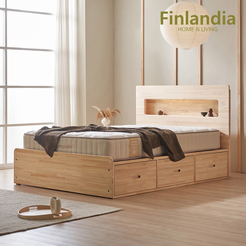 핀란디아 편백누리 Q침대-서랍형 1,440,000원