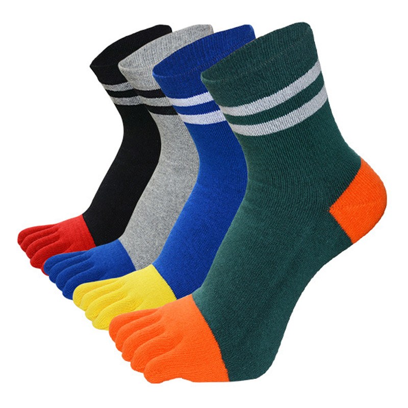 남성발가락양말 두꺼운 파일 오색 컬러 발가락양말 4켤레세트 19,900원