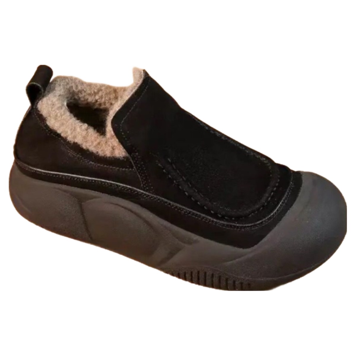 DANGZ 여성 겨울털신발 심플 따뜻한 방한화 키높이털신발 21,410원