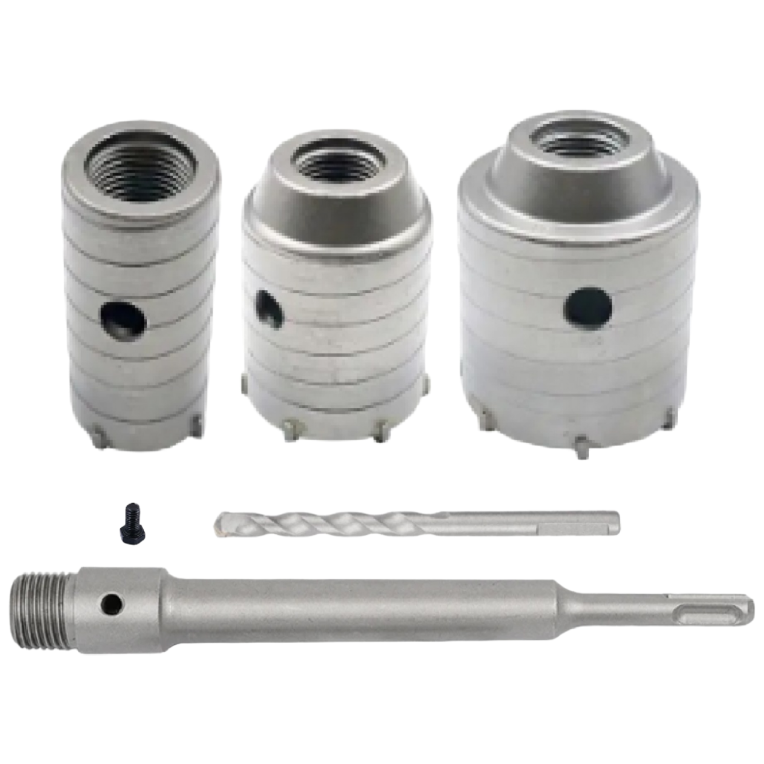 콘크리트 홀쏘 3종세트 30mm 50mm 70mm sds plus 로드(200mm)포함세트 건식 코아 시멘트벽 벽돌 벽 타공 홀커터 에어콘 배관 구멍뚫기, 1개 43,900원