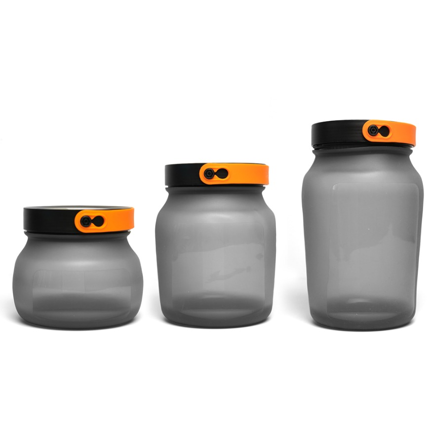 델리원 Flexi Jar V2 플래티넘 실리콘 보관용기 차콜 3종 세트, 1세트, 1500ml + 2300ml + 3000ml 49,900원