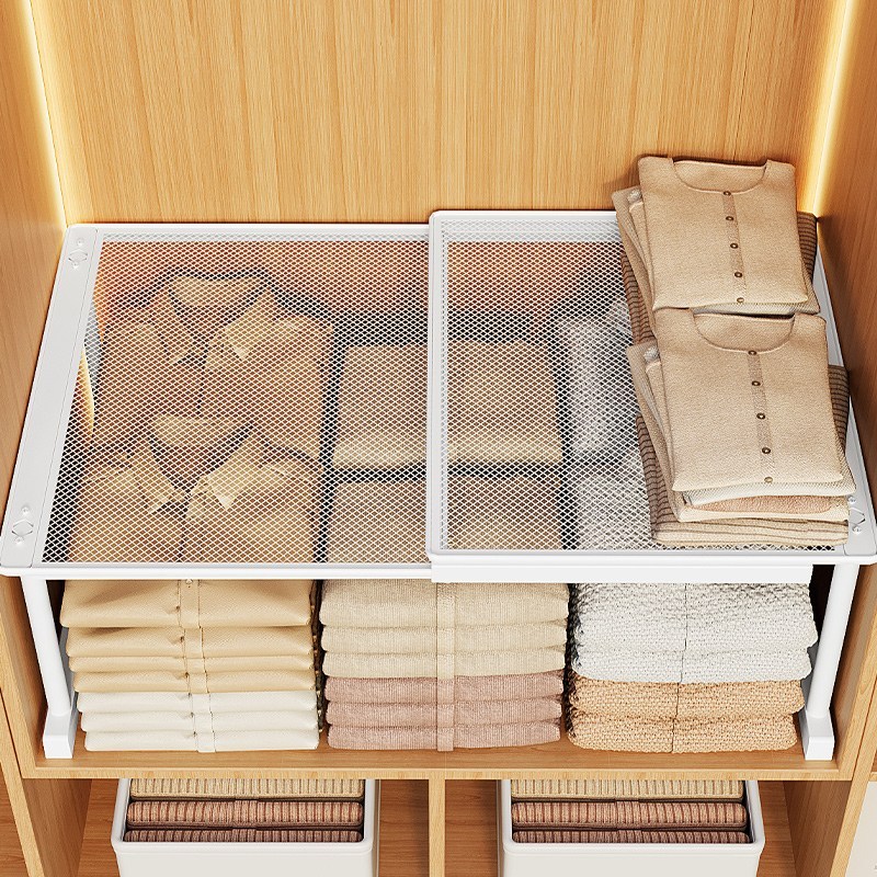 Shipshape 길이조절 옷장 레이어드 칸막이 확장형 펀칭 수납정리대 18,980원