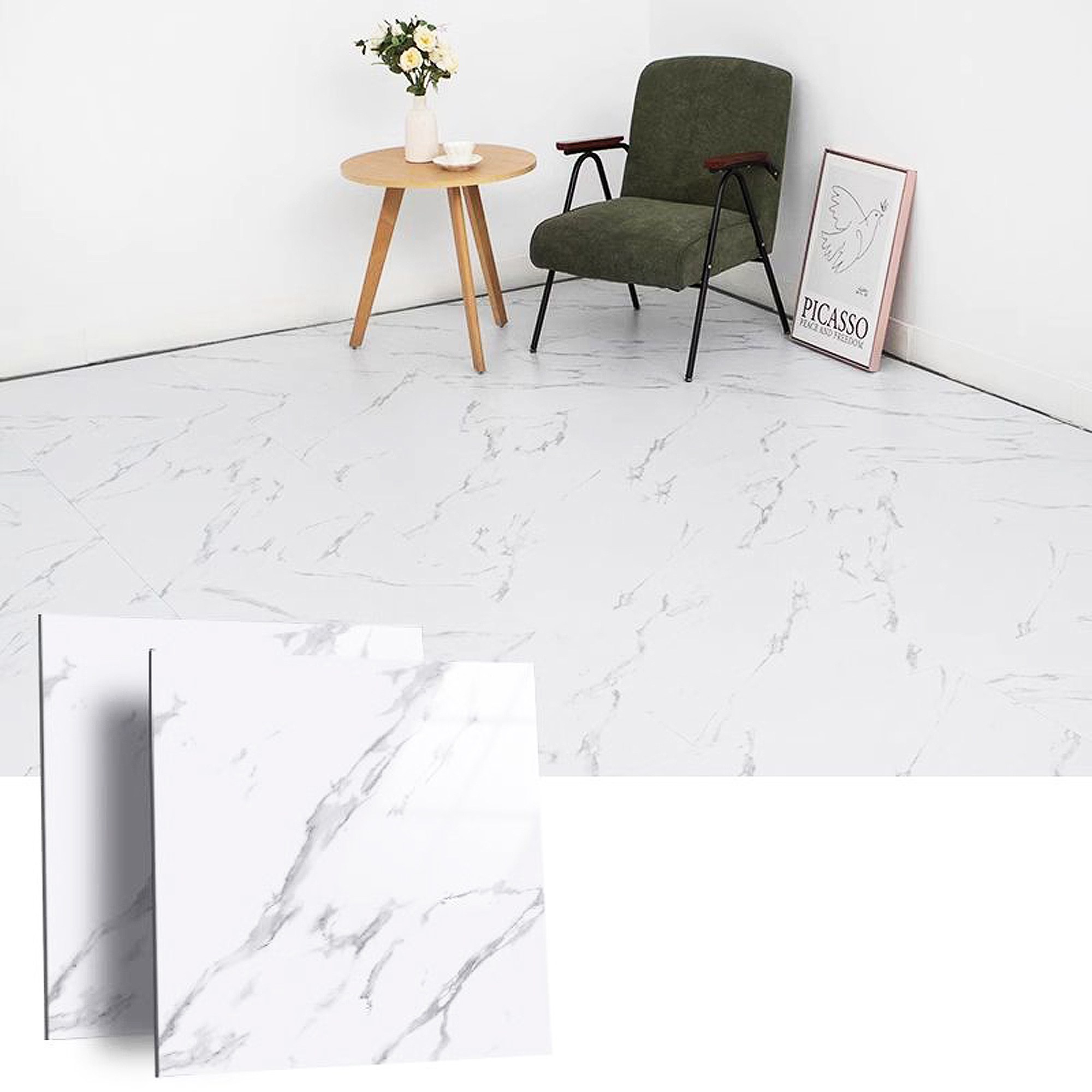 ELSECHO 광택 자착 바닥 시트 즉시 부착 무접착 쉬운 설치 자착식 바닥 시트 00cm 119,900원