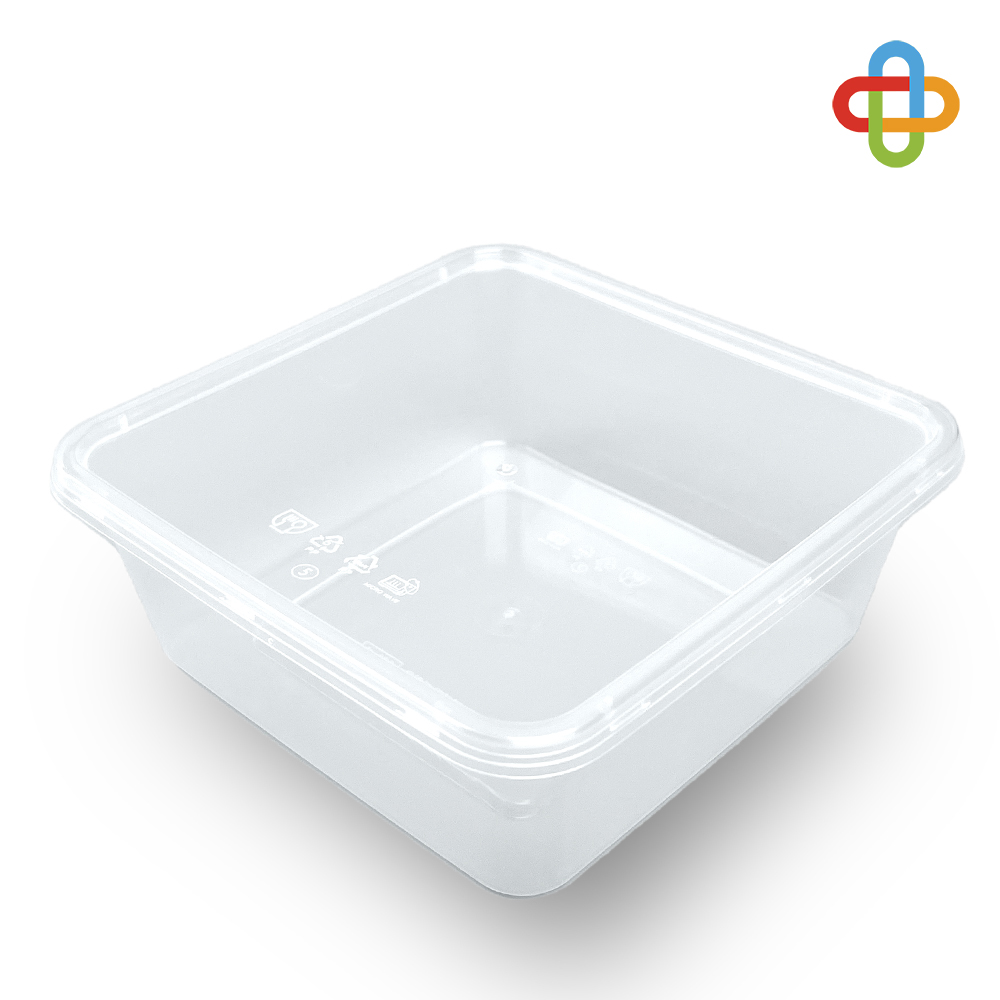 올플러스 정사각 사출PP 용기+뚜껑 500세트 업소용 도시락 샐러드 배달용기 139,000원