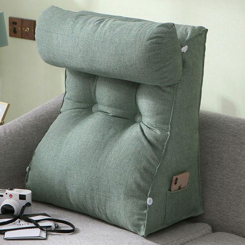 감성스터프 1인용등받이 쿠션 쇼파 의자 침대헤드 집순이 삼각등쿠션 솜포함 33,900원