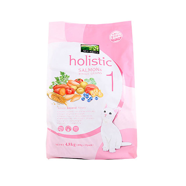 뉴웨이브 고양이 홀리스틱 연어 사료, 4.8kg, 2개 79,920원