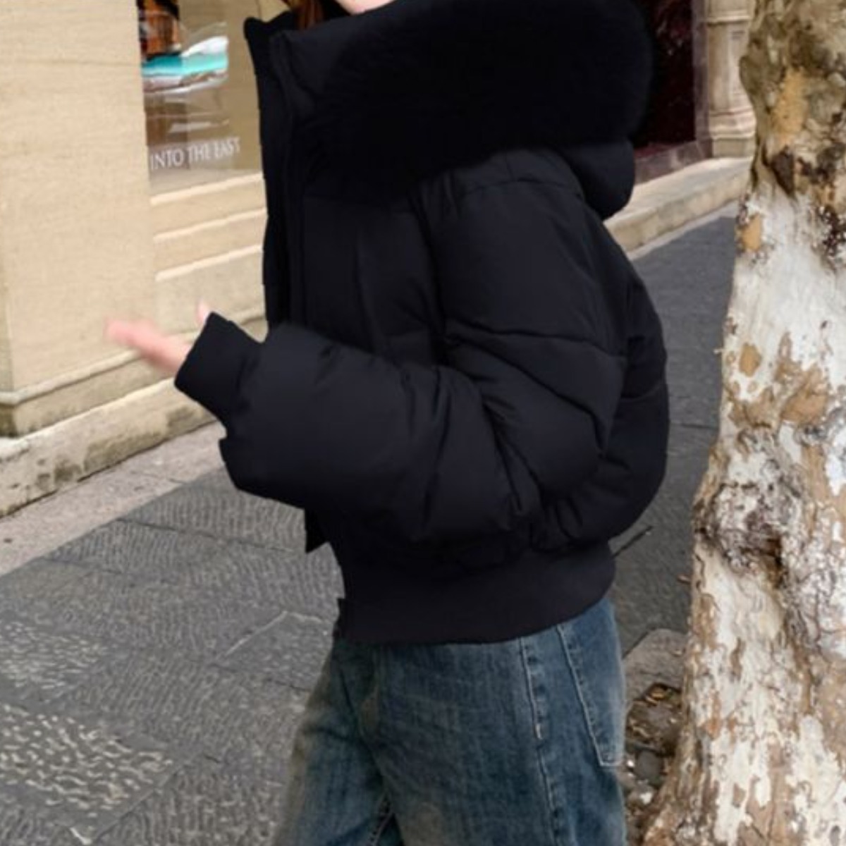 여성 겨울 보온 퍼 카라 숏 크롭 패딩 점퍼 데일리 캐주얼 아우터 자켓 외투 110,290원