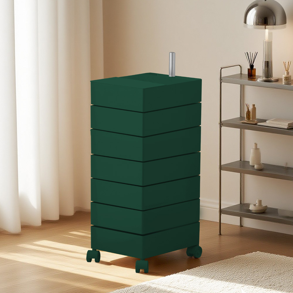 [리비니아] 무브 360도 회전 7단 이동식 트롤리 웨건 서랍수납장 틈새장 5Colors 142,000원