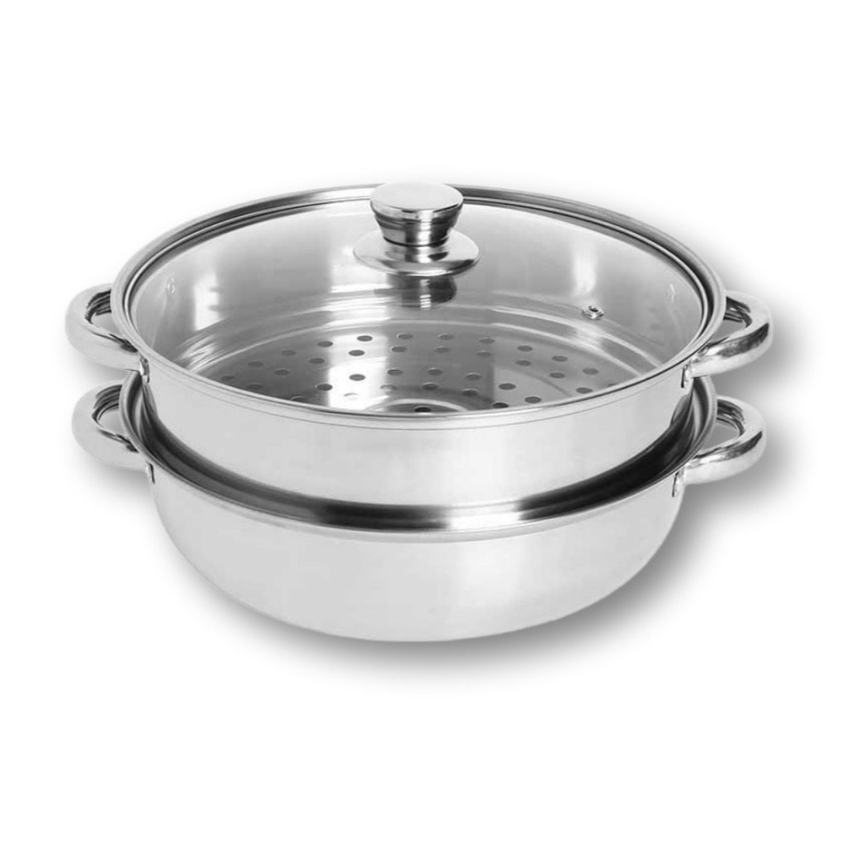 리빙솔루션 스테인리스 인덕션 2단 찜기 전골냄비 28cm 찜솥 찜통 찜기채반 선물세트, 1개, 32.5cm 26,900원