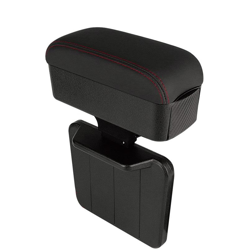 KDNC 차량용 팔걸이 수납함 중앙 팔걸이 높이 조절 쿠션 팔꿈치 받침 자동차 시트 틈새 수납함 높이 조절 가능, 1개, 블랙-검은 선 27,980원