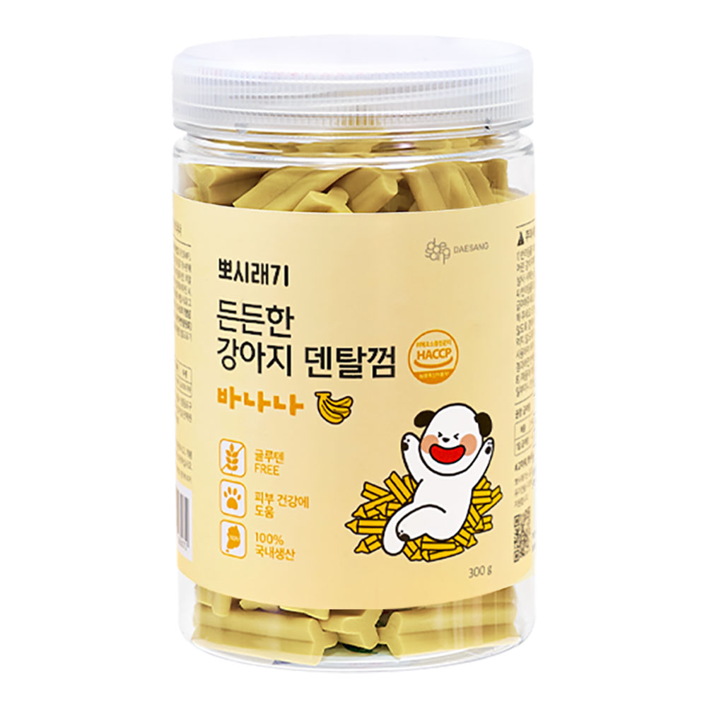 뽀시래기 든든한 강아지 덴탈껌, 바나나, 300g, 1개 8,600원