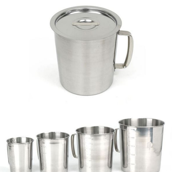 스텐 계량 컵 스테인리스 뚜껑있는 베이킹 스텐 계량 비커 1리터 대용량 주방용 용품 22,550원