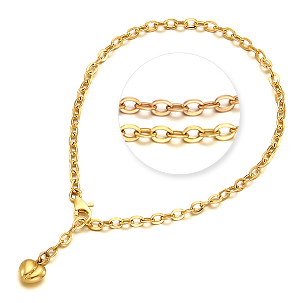골드앤 14K 폴인러브 S1 팔찌 볼륨 하트참 할로우 체인 팔찌 397,400원