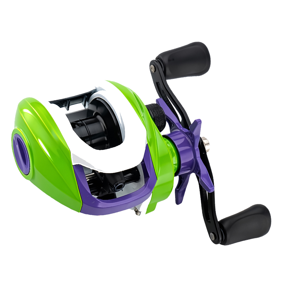 Huidiao경량 베이트릴 더블핸들, 7.1:1 기어비, 최대 드랙력 10kg, 10개 자석 브레이크 시스템, 금속 스풀/핸들, LZSD, 좌핸들 16,900원