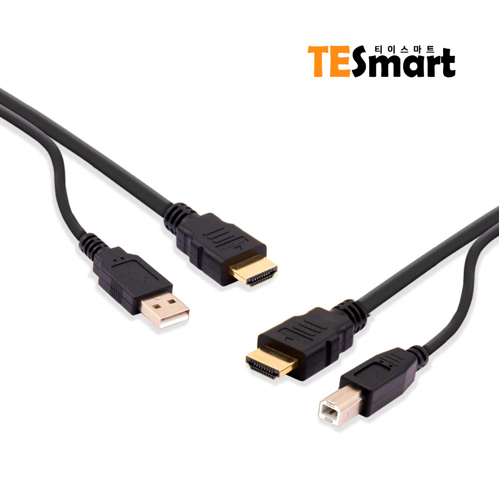 티이스마트 2포트 HDMI KVM 스위치 4K 60Hz 모니터 셀렉터 선택기 14,200원