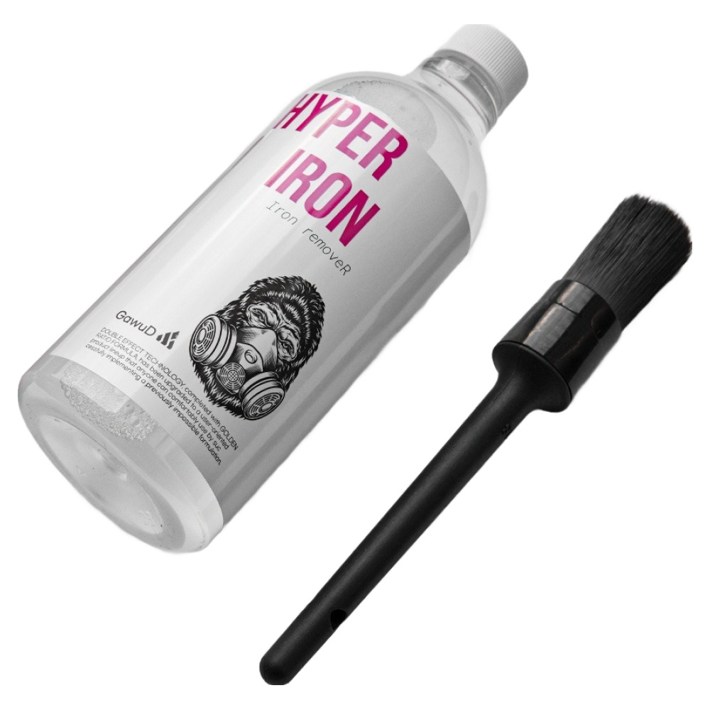 GawuD 자동차 휠 타이어 세정제 대용량 + 철분제거 휠브러쉬, 1L, 1세트 11,900원