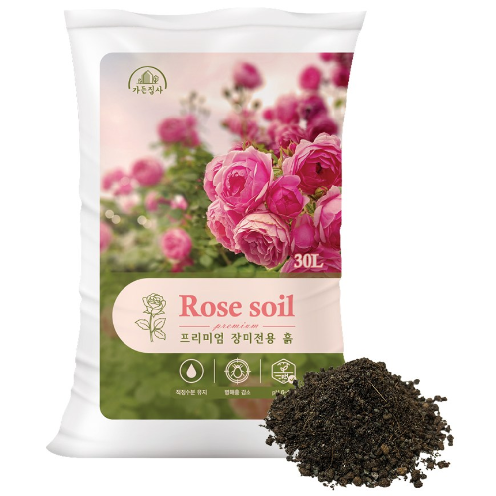 트리맘 로즈쏘일30L-장미상토 물빠짐 좋은 분갈이흙, 1개, 20kg 21,000원