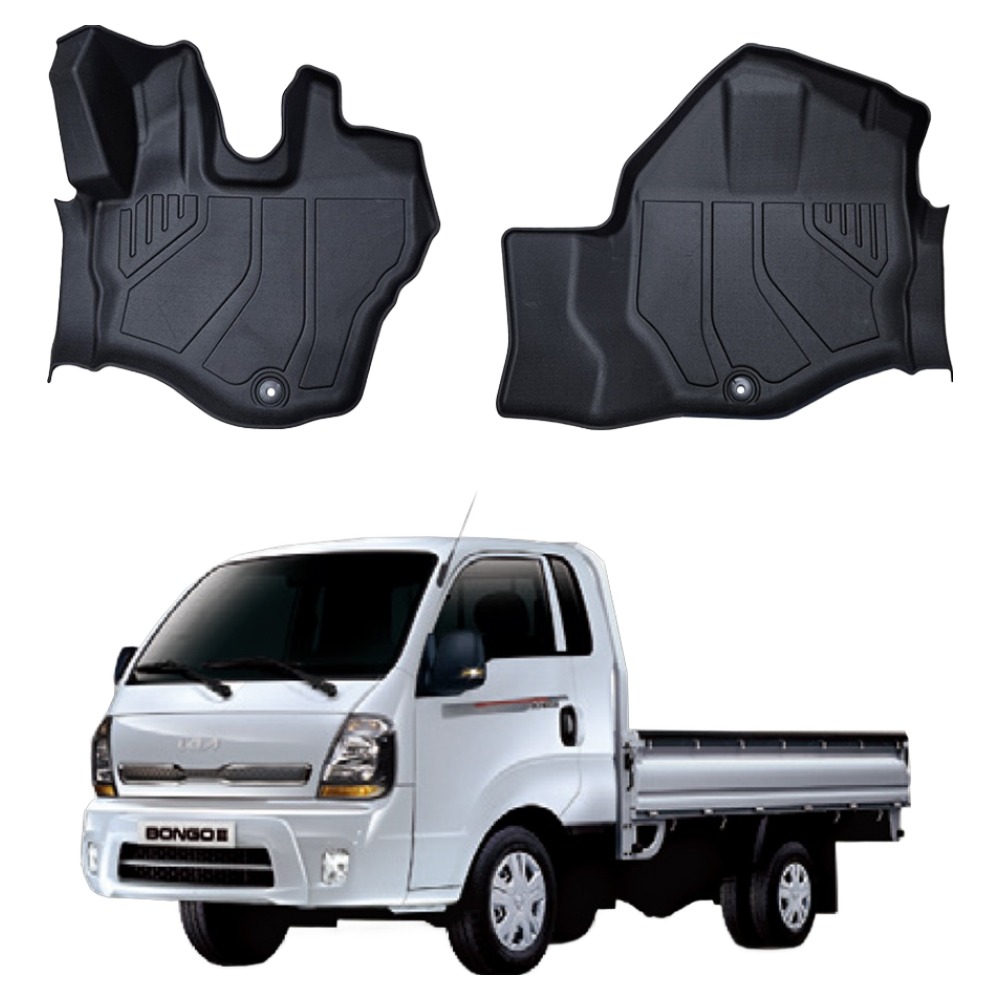 오토가드 TPE 3D 고무 카매트 2p 풀세트, 블랙, 봉고3 1톤 전차종 디젤 / LPG / EV 공용 85,350원