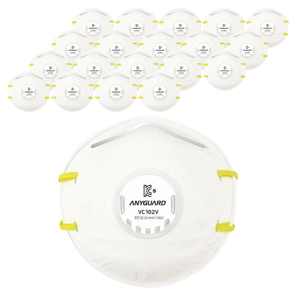 애니가드 안면부여과식 컵타입 밸브형 1급 방진 마스크 VC-102V 12,310원