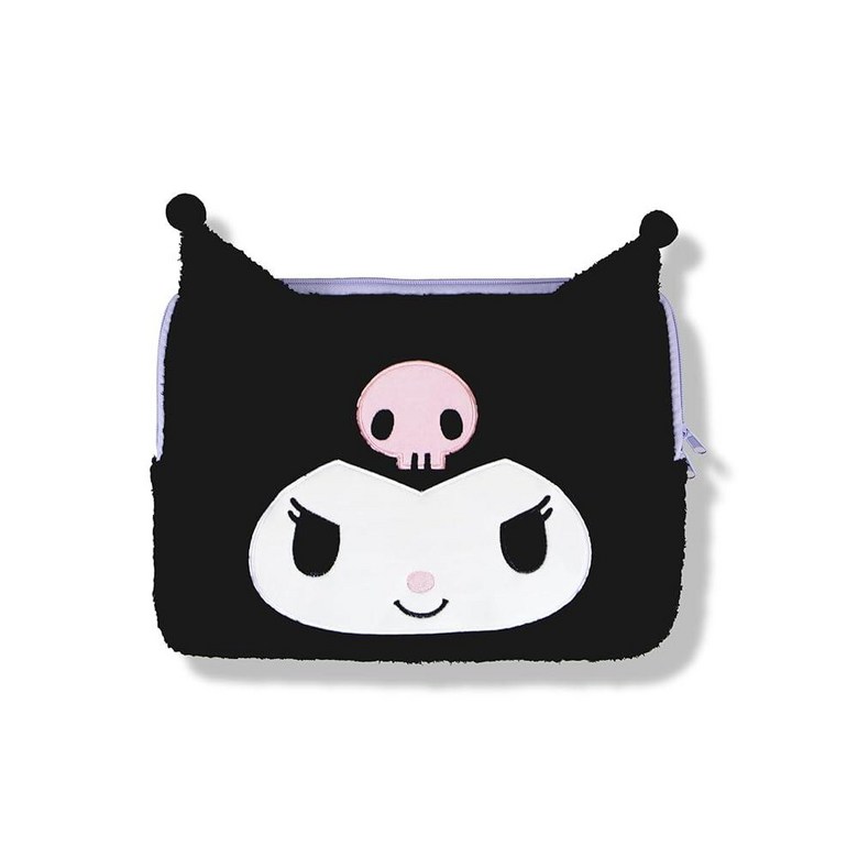Sonix x Sanrio 산리오 플러시 테크 슬리브 11인치 퍼지 아이패드 태블릿 파우치 휴대용 케이스 커버 보호 여행 가방 블랙 - 쿠로미 그외 각종 503506 71,500원