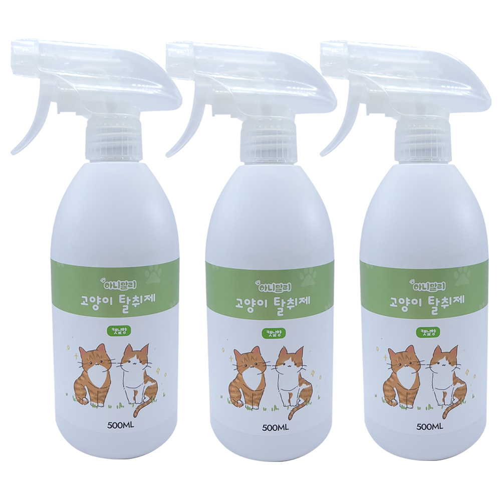 아니말리 고양이탈취제 캣닢향 화장실 모래 냄새제거, 3개, 500ml 29,470원