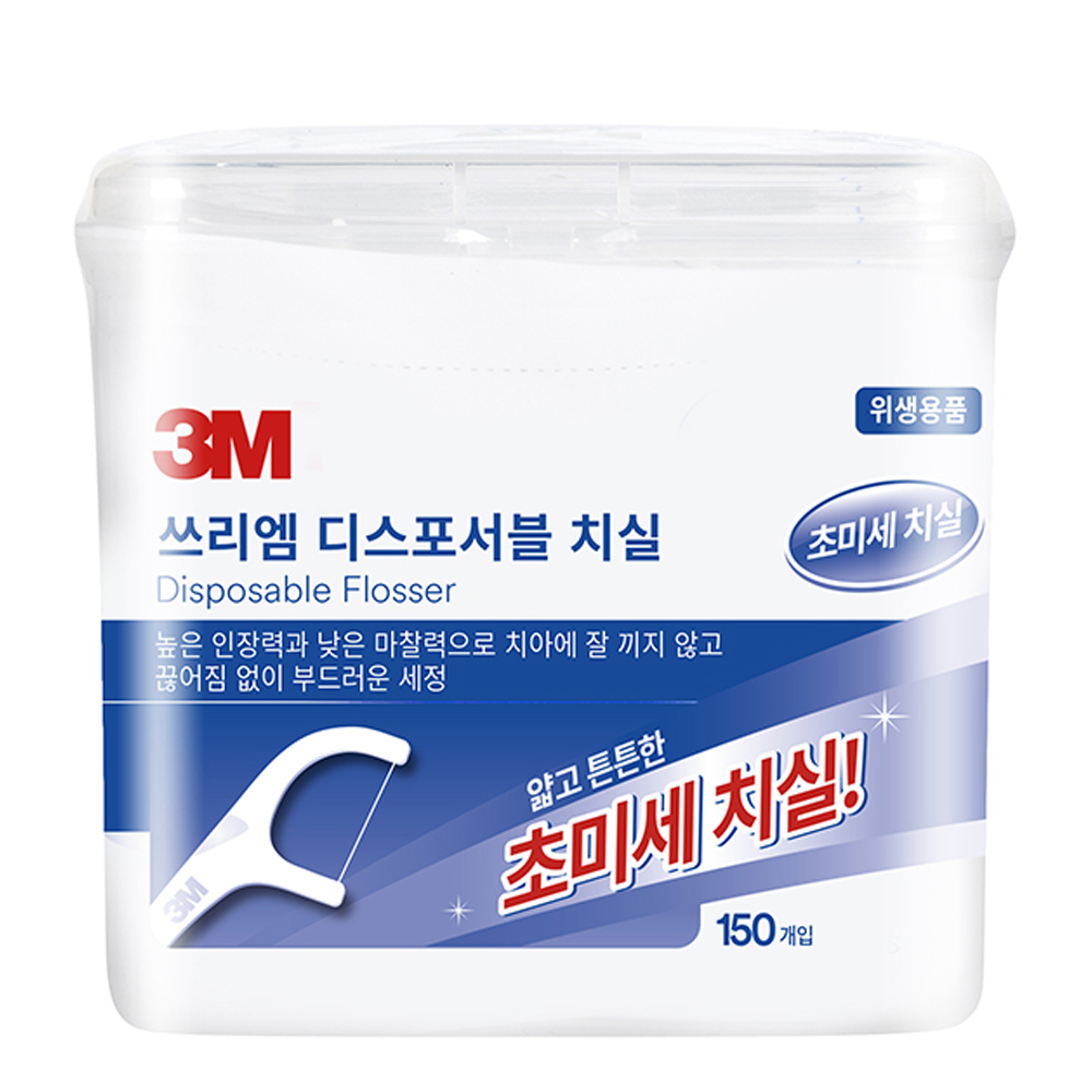 쓰리엠 디스포서블 치실 벌크 싱글라인, 2cm, 150개입, 1개 7,490원