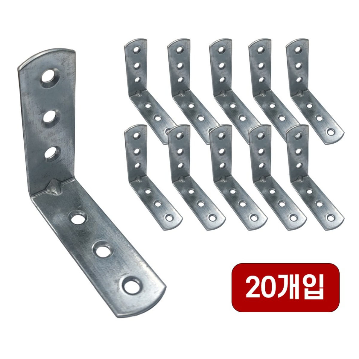 2T 코너철 철꺽쇠 ㄱ자 L자 보강 연결 브라켓, 20개 12,900원