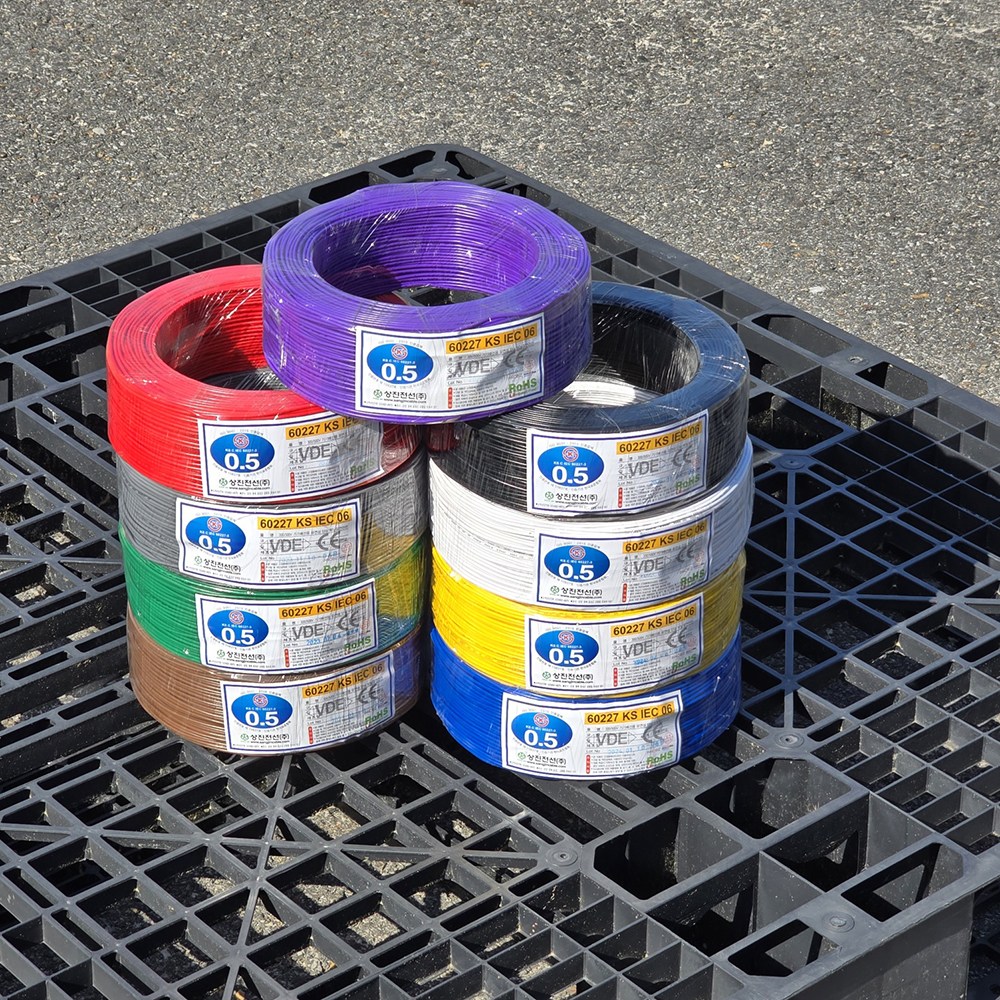 상진전선 KIV 전선 전기선  0.5SQ 200M 연선 유동성 유연성 제어선 장비 내부배선 전원케이블 39,900원