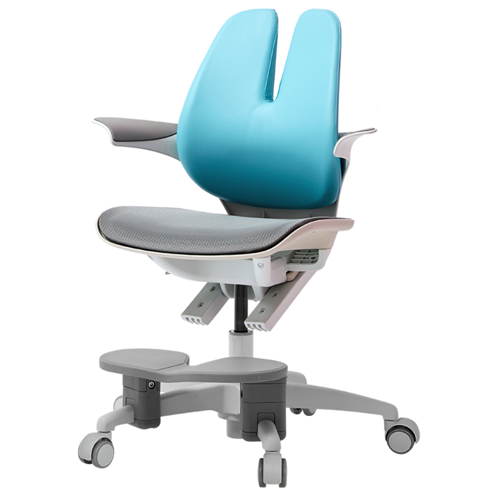 듀오백 래빗 메쉬 초등학생 어린이 의자(발받침+스탑캐스터), 마린 블루 244,000원