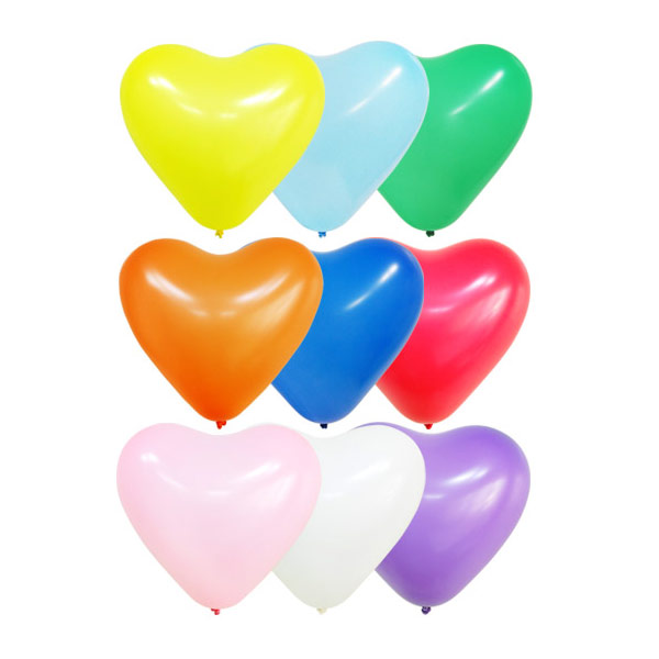 조이텍스 하트풍선 15cm 일반 혼합 200입 / 전문가용 고무풍선 파티풍선 생일파티 이벤트풍선, 1개 17,000원